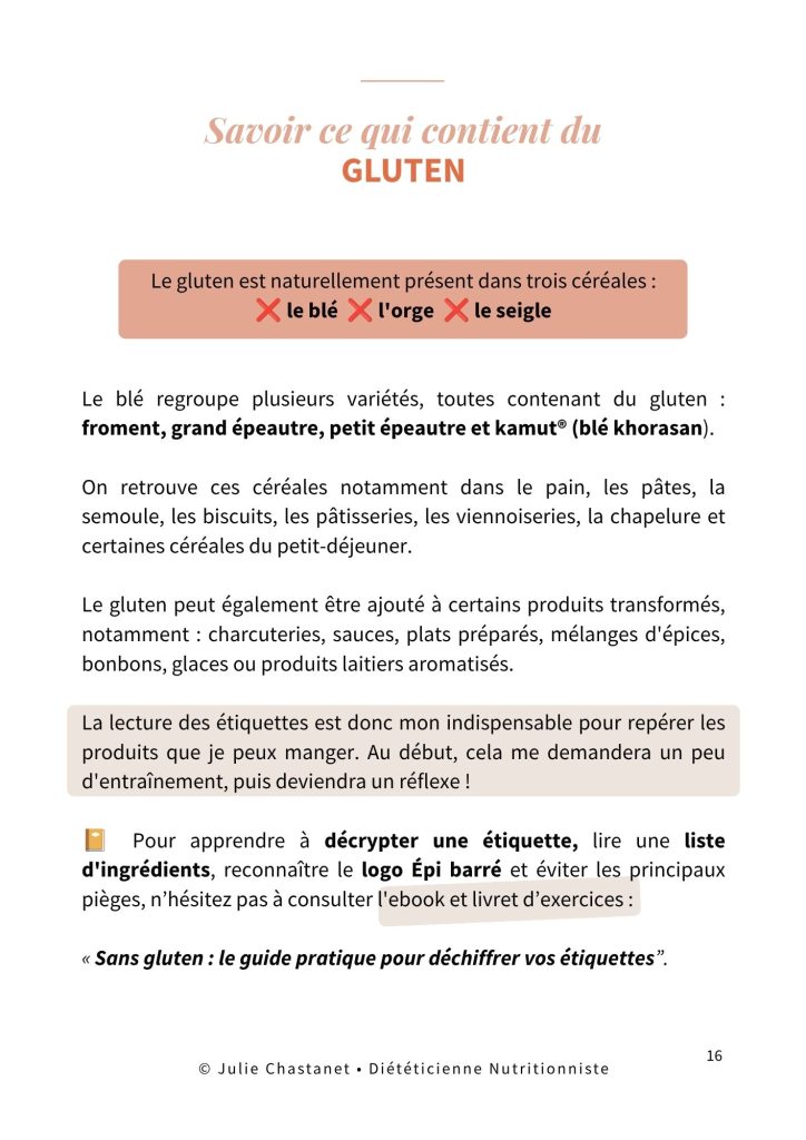 contenu gratuit ebook maladie cœliaque
