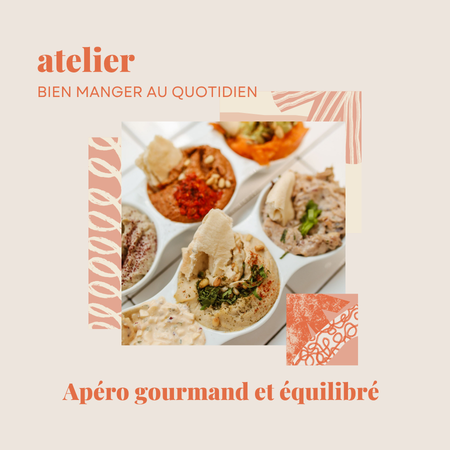 atelier apéritif gourmand et équilibré par une diététicienne nutritionniste Julie Chastanet