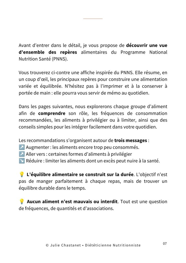page intro partie 1 ebook alimentation variée et équilibrée